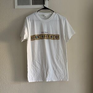 *2* White Graphic Short Sleeve Tees